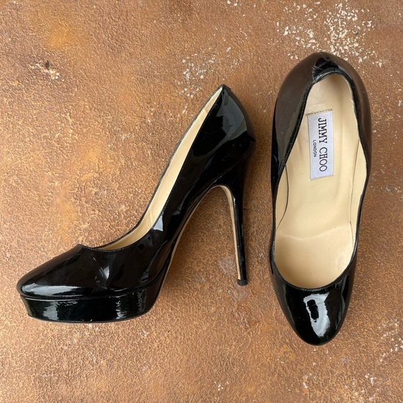 Jimmy choo patent leather pumps